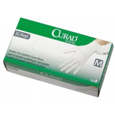 Curad Powder-Free Latex-Free 3G Vinyl Exam Gloves,Small - CS (1000 EA)