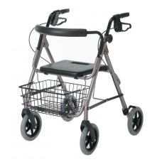 Guardian Deluxe Rollators with 8" Wheels,Red