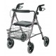 Guardian Deluxe Rollators with 8" Wheels,Red