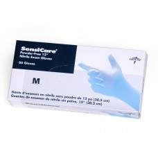 SensiCare Non-Sterile Powder-Free Latex-Free 12" Nitrile Exam Glo,Blue,Small - CS (500 EA)