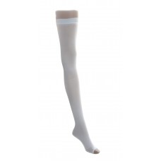 EMS Thigh Length Anti-Embolism Stockings,White,Small - BX (6 PR)