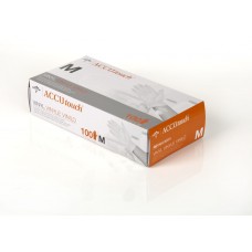 Accutouch Powder-Free, Latex-Free Synthetic Exam Gloves,Clear,Medium - CS (1000 EA)