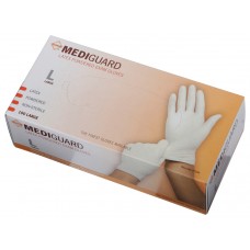 MediGuard Non-Sterile Powdered Latex Exam Gloves,Beige,Small - CS (1000 EA)