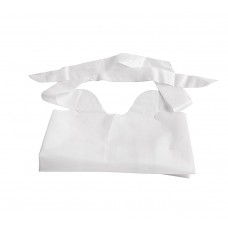 Waterproof Plastic Bibs,White - CS (500 EA)