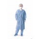 Polyethylene-Coated Polypropylene Isolation Gowns,Blue,Regular/Large - CS (50 EA)