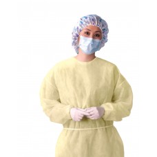 Lightweight Multi-Ply Isolation Gowns,Yellow,Regular/Large - CS (50 EA)