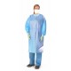 Medium Weight Multi-Ply Fluid Resistant Isolation Gown,Blue,X-Large - CS (100 EA)