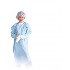 Thumbs Up Polyethylene Isolation Gown,Blue,X-Large - CS (75 EA)