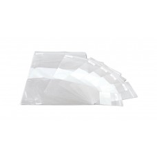 Plastic Zip Closure Bags with White Write-On Block,Clear - CS (1000 EA)