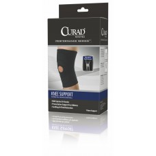 Curad Open-Patella Knee Supports,Black,Large - CS (4 EA)