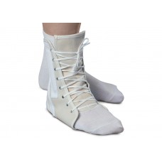Lace-Up Ankle Supports,White,Large