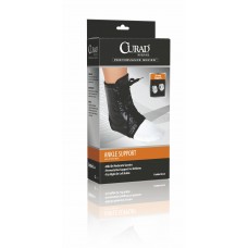 Curad Lace-Up Ankle Splints,Black,Small