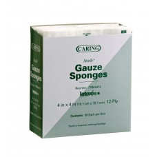 Caring Woven Sterile Gauze Sponges - CS (1200 EA)