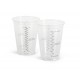 Graduated Disposable Cold Plastic Drinking Cups,Translucent - CS (1000 EA)