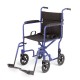 Deluxe Aluminum Transport Chairs,Blue
