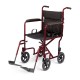Deluxe Aluminum Transport Chairs,Red