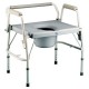 Commode Bariatric Drop-Arm offers a wide and deep seating surface with the convenience of drop arms. 