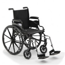Wheelchair 18" x 16" with Adjustable Height Space-Saver Desk Length Arms