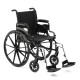 Wheelchiar 18" x 16" with Fixed Height Space-Saver Full Length Arms