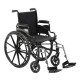 Wheelchair 18" x 16" with Fixed Height Space-Saver Full Length Arms