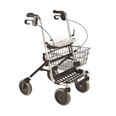Four-Wheel Rollator with Hand Brakes - No Backrest