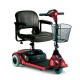 Red 3-wheel Microportable Lynx featuring a new plush seat!