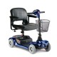 Blue 4-wheel Microportable Lynx featuring a new plush seat!
