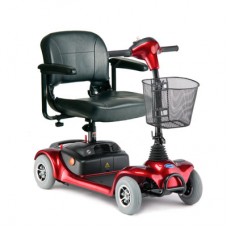 Red 4-wheel Microportable Lynx featuring a new plush seat!