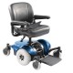 Wheelchair Deep Blue M41 featuring a 18"W x 17"D Medium Back Fold-Down Seat.
