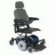 Wheelchair Deep Blue M41 featuring a 16"W x 16"D Semi-Recline Van Seat with a Solid Base.