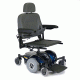 Wheelchair Deep Blue M41 featuring a 20"W x 18"D Semi-Recline Van Seat with a Solid Base. 