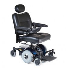 Wheelchair Deep Blue M41 featuring a 20"W x 18"D Semi-Recline Office Style Seat.