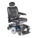 Wheelchair Deep Blue Pearl M51 featuring a 20"W x 18"D Captain's Seat. 
