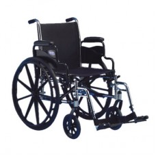 Wheelchair 20" x 16" with Flip-Back Fixed Height Desk Length Arms
