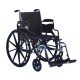 Wheelchair 22" x 16" with Flip-Back Fixed Height Desk Length Arms