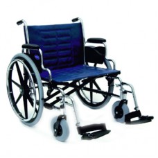 Wheelchair 24" x 18" with Desk Length Fixed Height Conventional Arms and Heavy-Duty Casters and Wheels 
