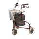 Rollator Three-Wheel with tote bag, basket and food tray